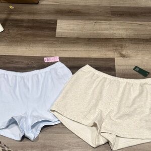 wild fable Light Blue and Cream Lounge Shorts - Women